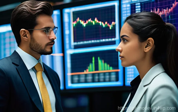 시장 기회 평가 모델의 변동성 분석 - **Prompt:** A dynamic, high-definition image featuring a determined female financial analyst, around...