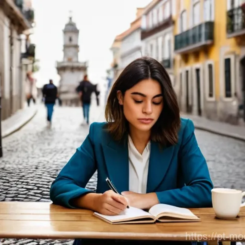 시장 기회 평가 모델의 전문가 팁 - **Prompt:** A thoughtful young Portuguese woman, approximately 30-40 years old, with sleek dark hair...